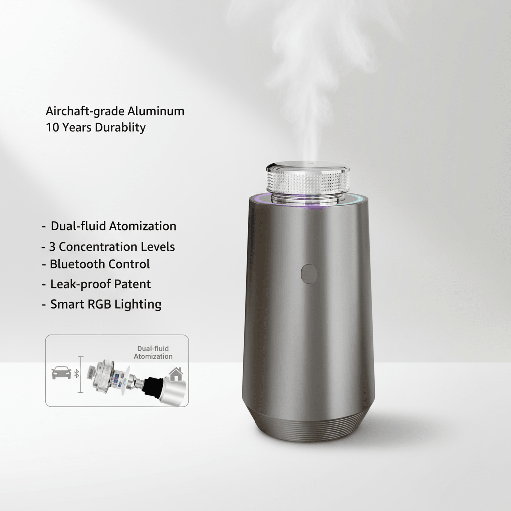 GS-01 Smart Aluminum Car Diffuser - stelltails