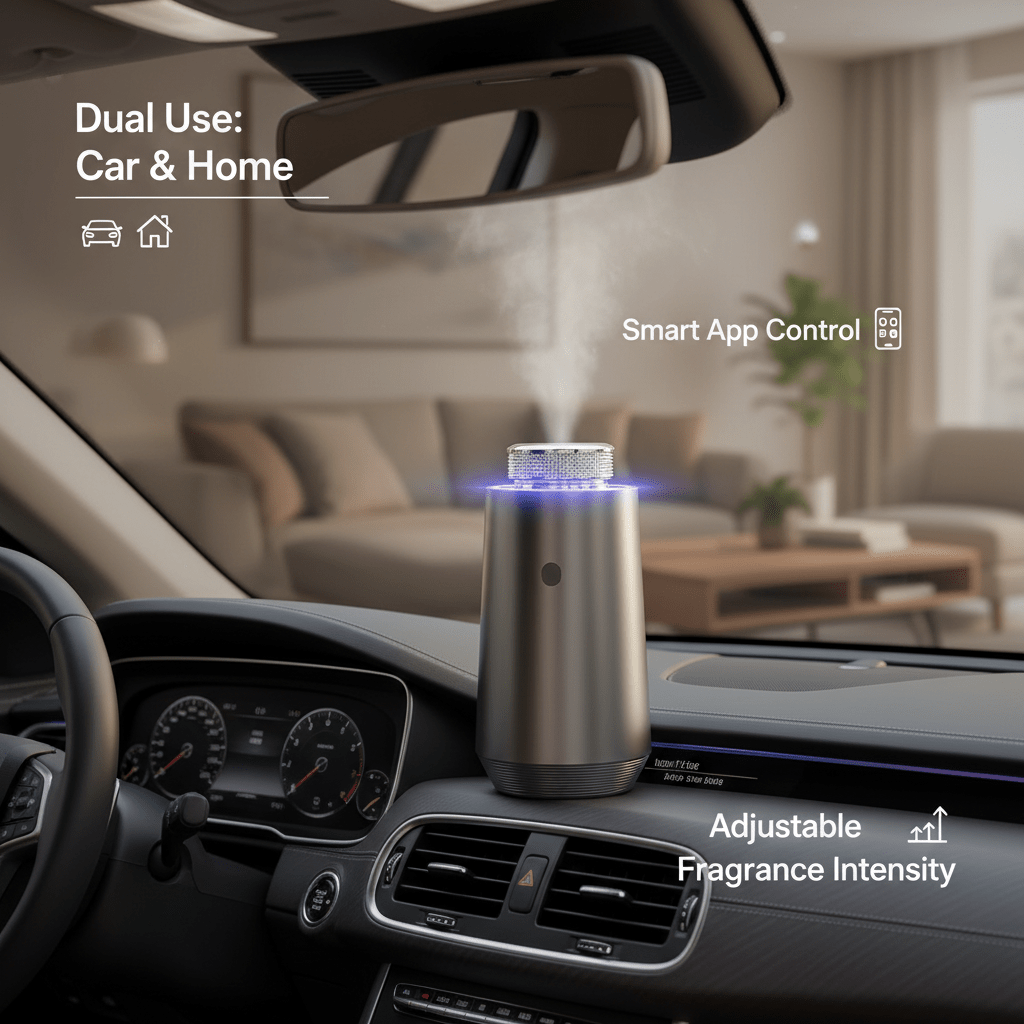 GS-01 Smart Aluminum Car Diffuser - stelltails