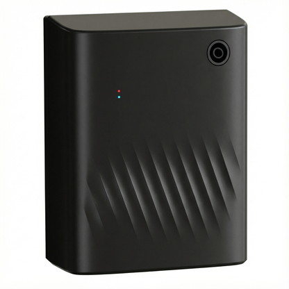Matte Black SL-01 Waterless Commercial Scent Diffuser featuring sleek wall-mountable aluminum alloy body for office and hotel aromatherapy.