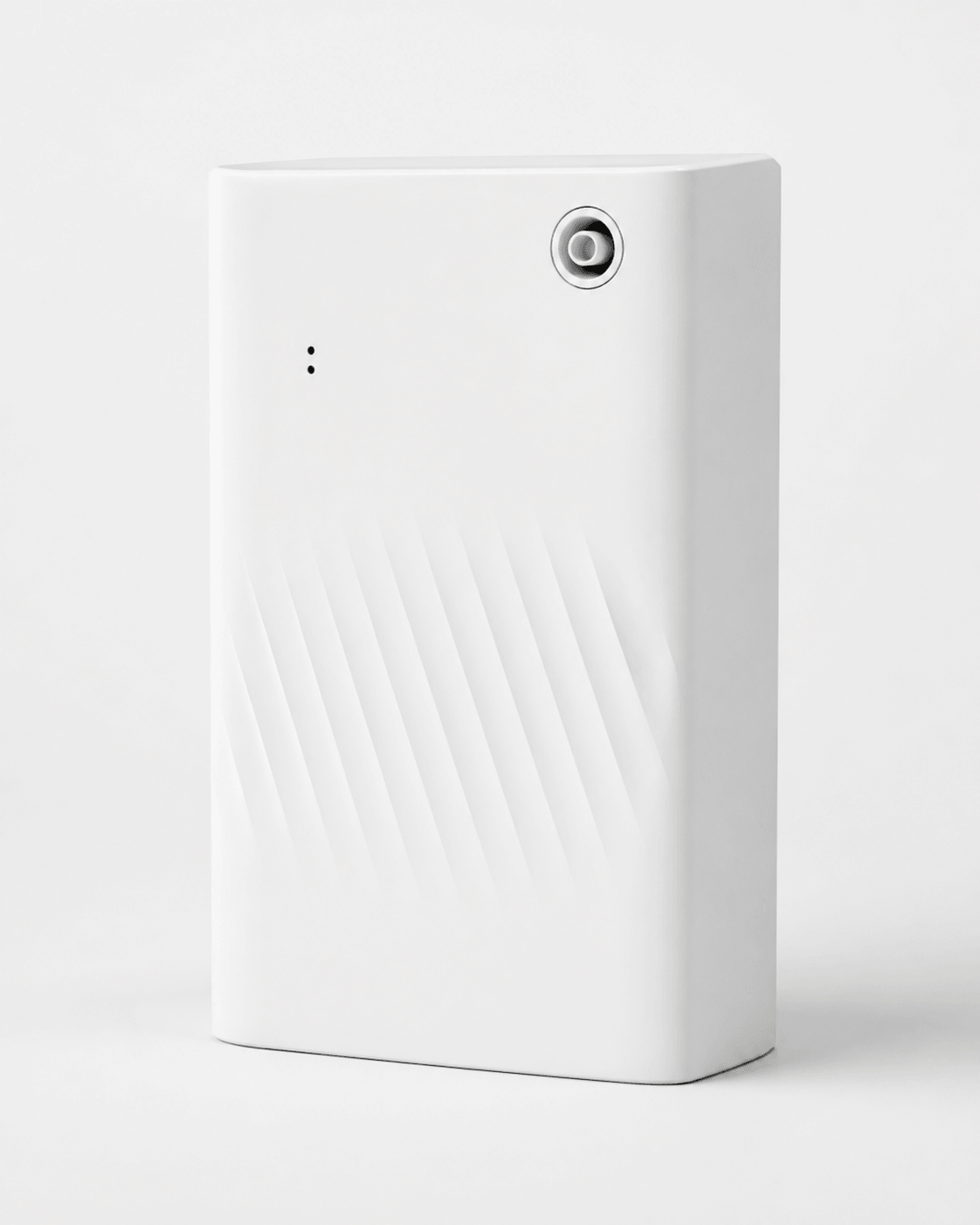 Minimalist White SL-01 Waterless Commercial Scent Diffuser with modern sleek design for luxury hotel lobby and office space.