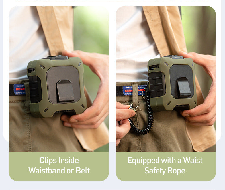 Safe bladeless air intake grid design preventing hair tangling, perfect for active movement.
